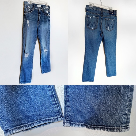 Mother Superior Trickster Ankle Straight Leg Jeans On Holy Ground Wash size 29 - Picture 11 of 13